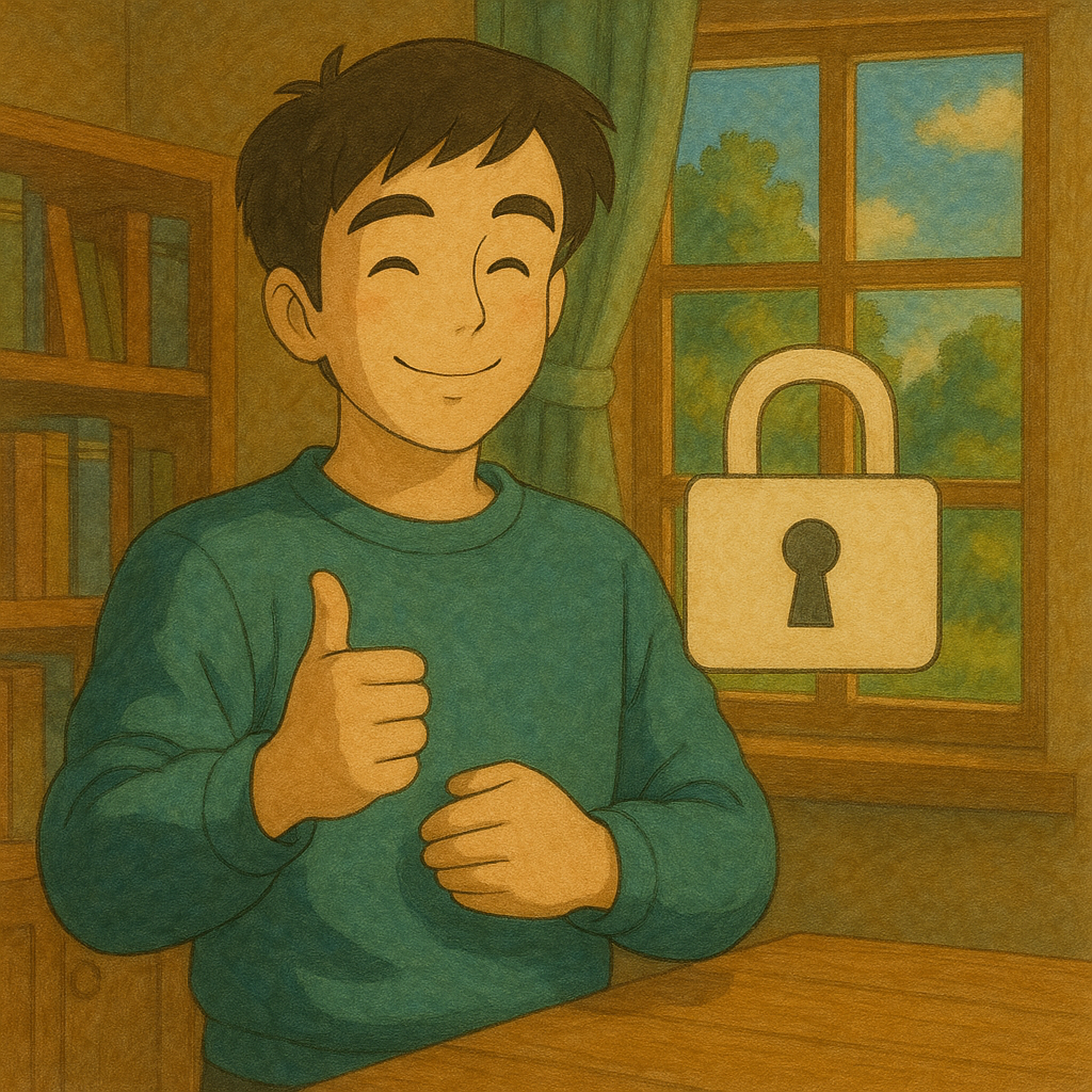 Usuario con un problema técnico (estilo Ghibli)