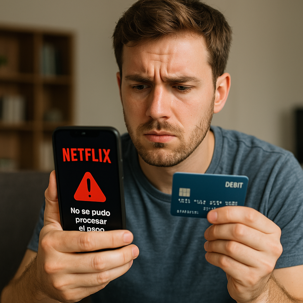 netflix no procesa pago