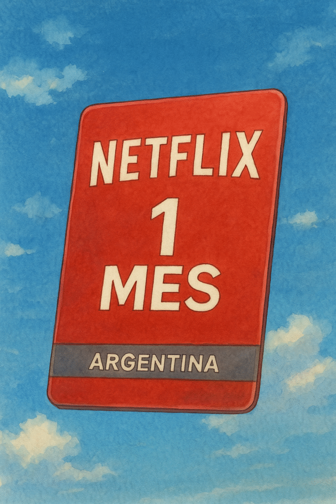 tarjeta netflix 1 mes